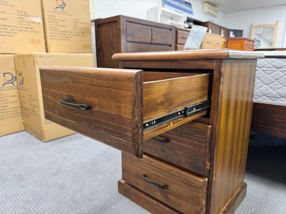 Donnel 3 Drw Bedside Table