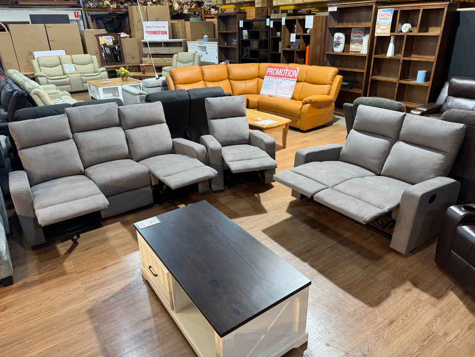 Evan Manual Recliner Sofa
