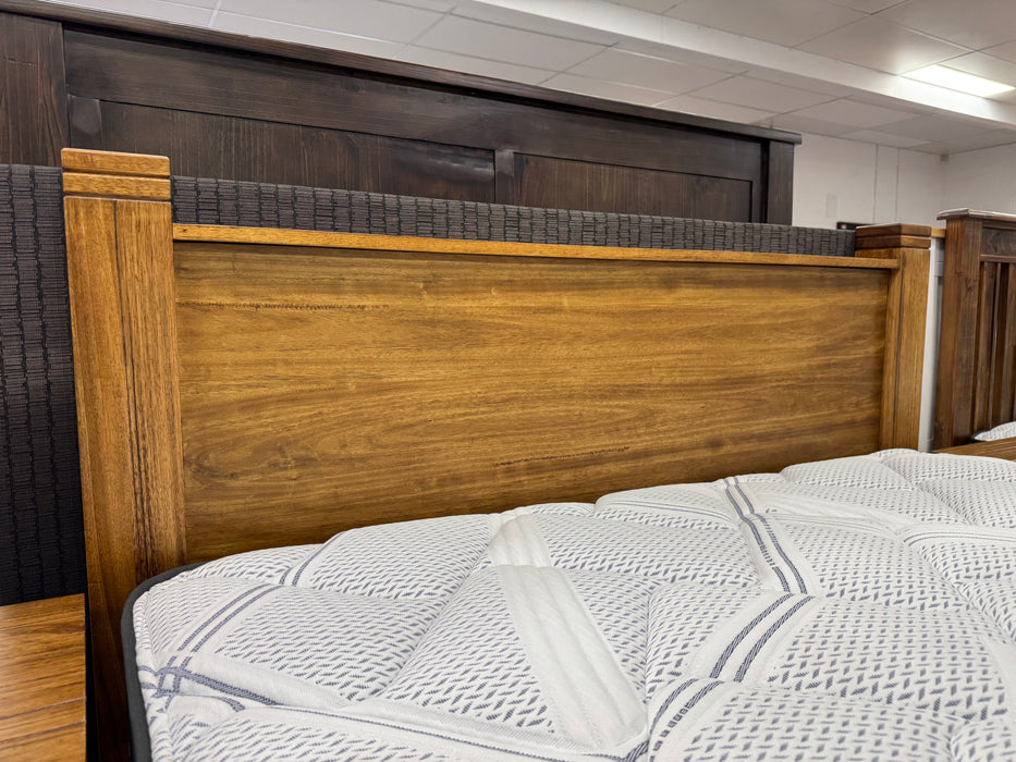 Harvey Queen Bed with Timber Bedhead