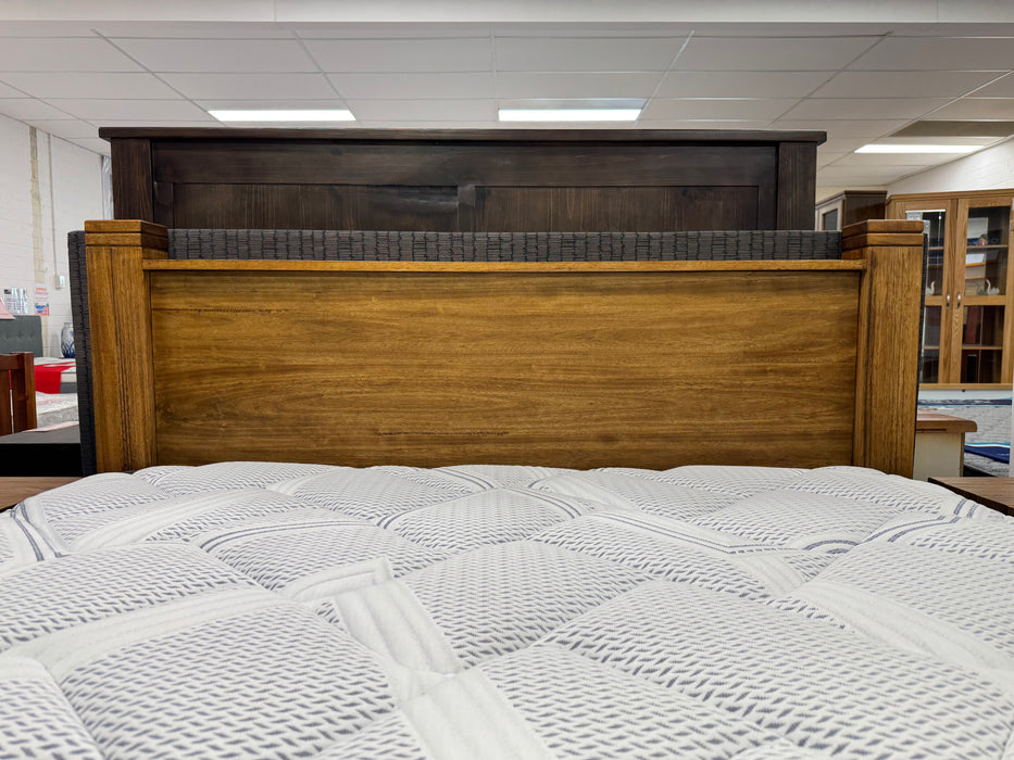Harvey Queen Bed with Timber Bedhead