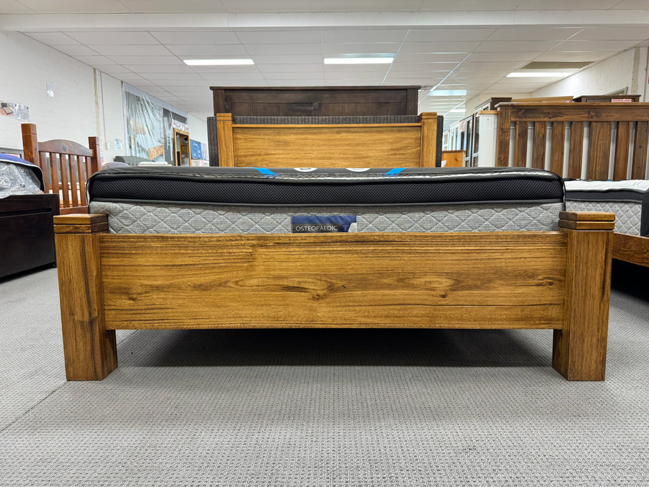 Harvey Queen Bed with Timber Bedhead