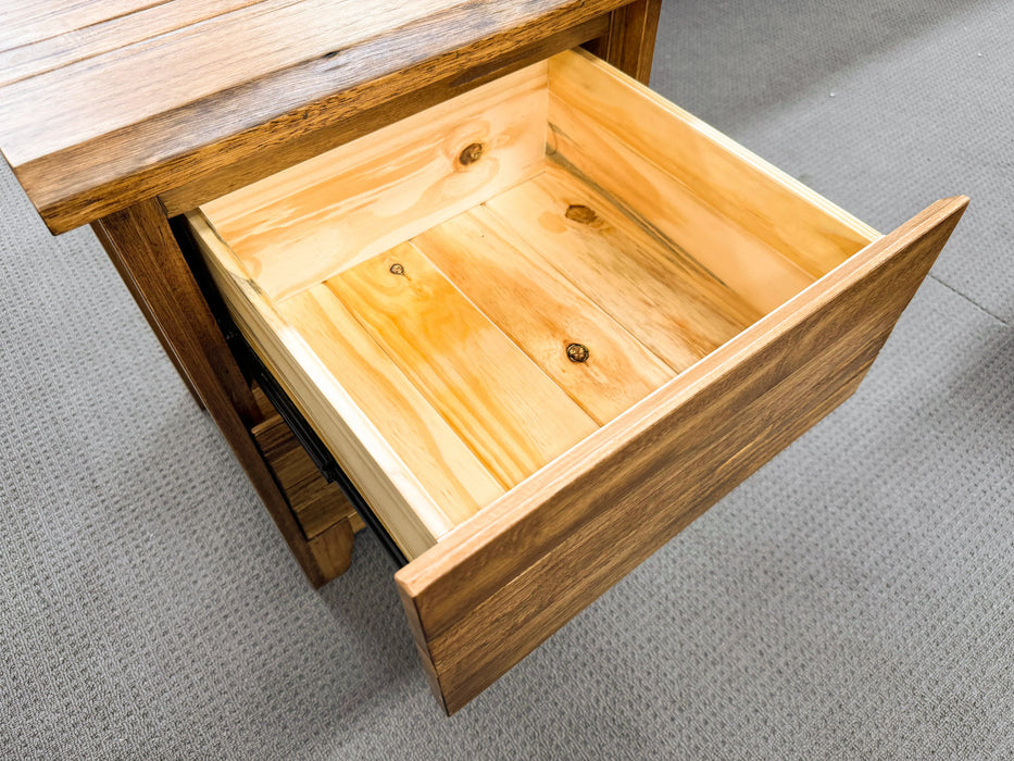 Harvey 2 Drw Bedside Table (Antique Oak)