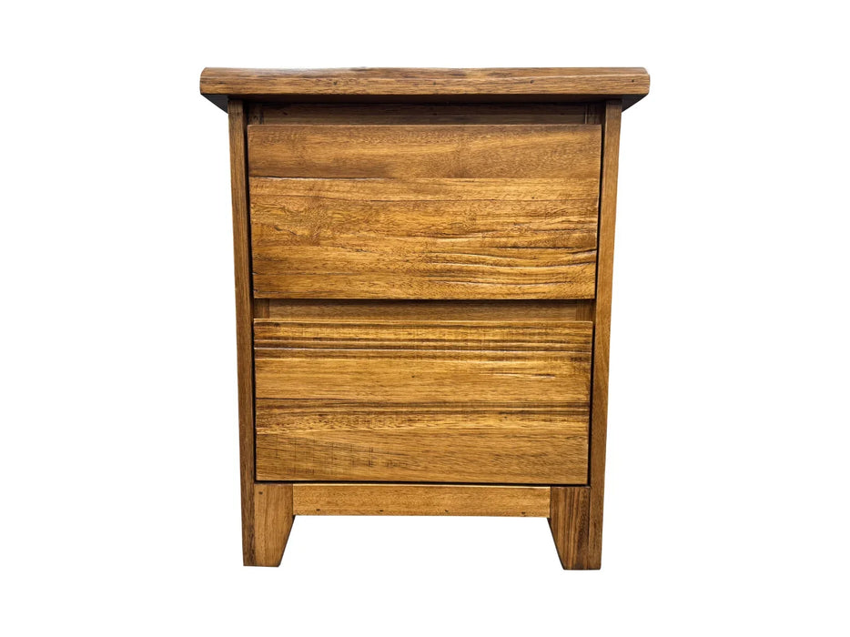 Harvey 2 Drw Bedside Table (Antique Oak)