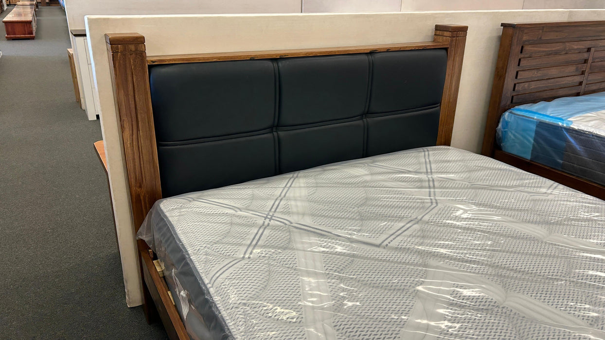 Harvey Queen Bed with PU Bedhead