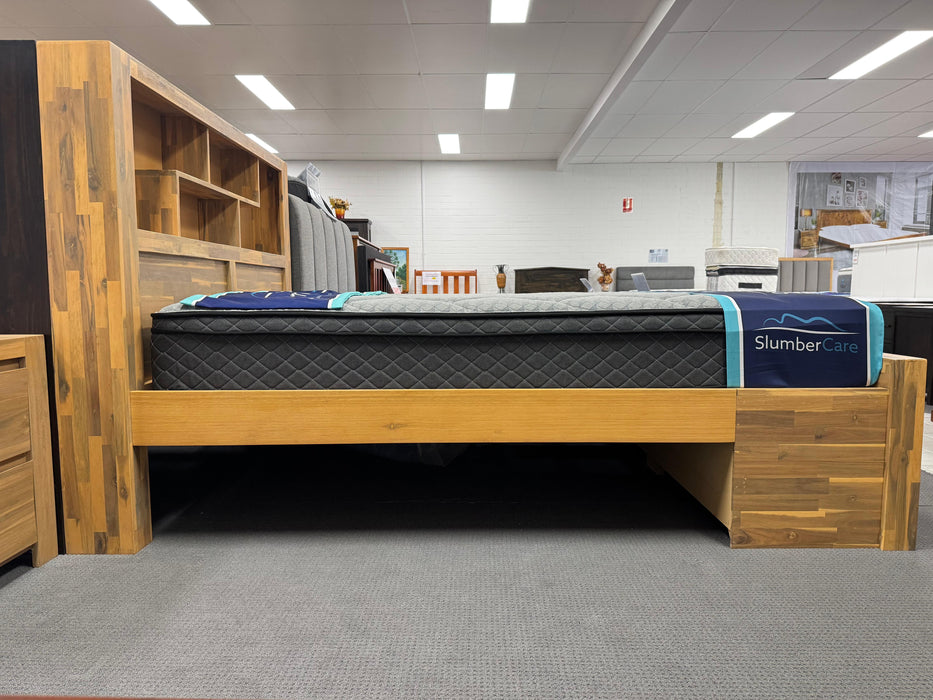 Malaga Queen Bed with 2 Bedend Drawers