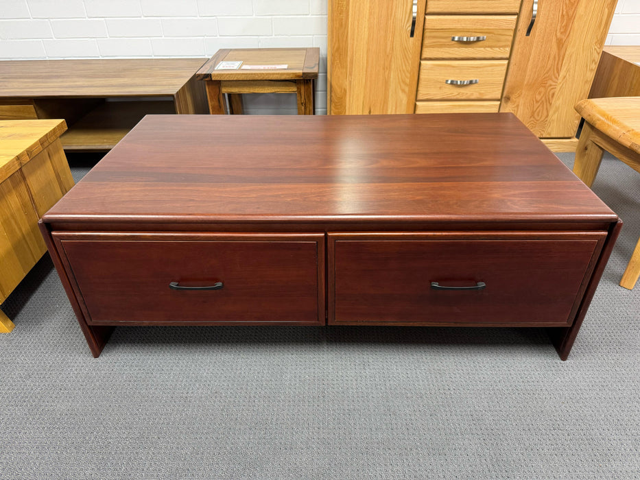 York Jarrah 4 Drw Coffee Table