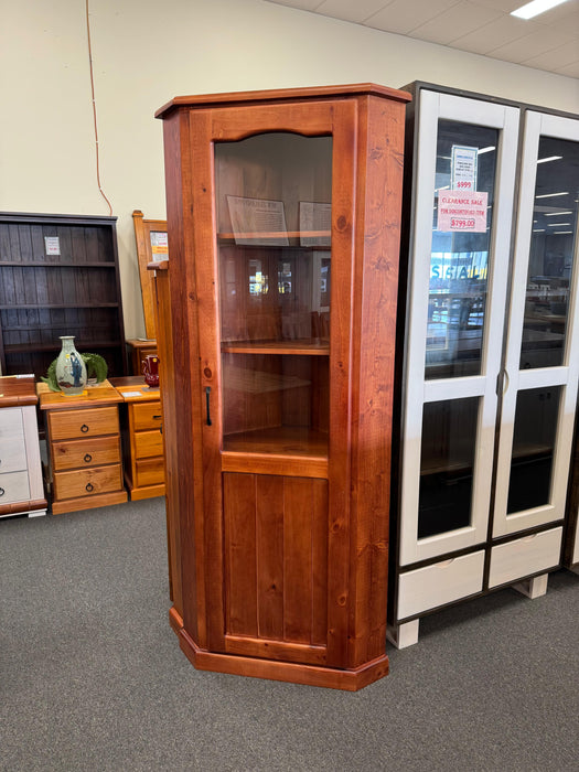 CM Donnelly 1 Door Corner Display Cabinet (#62)