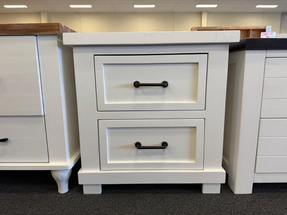 Woodcross 2 Drw Bedside Table