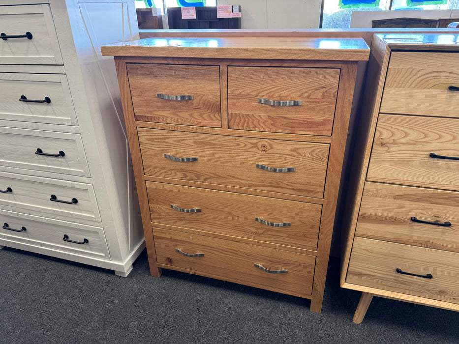 Oak Sydney 5 Drw Tall Chest