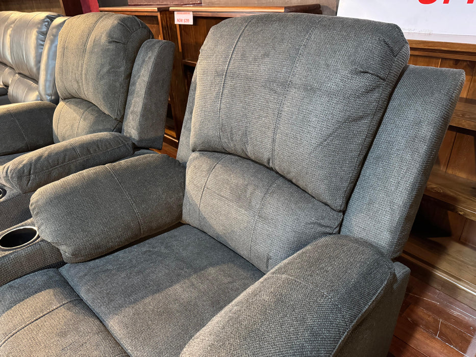Kona Manual Recliner Sofa (Linen Fabric)