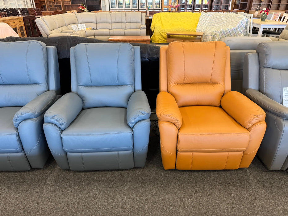 Kenmore Leather Electric Recliner Sofa