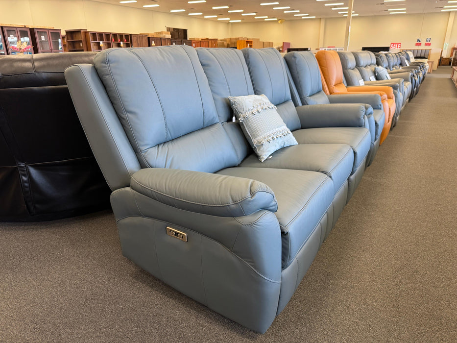 Kenmore Leather Electric Recliner Sofa