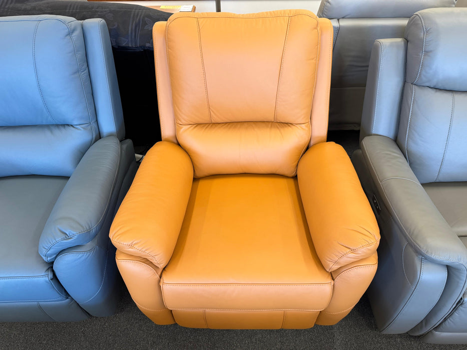 Kenmore Leather Electric Recliner Sofa