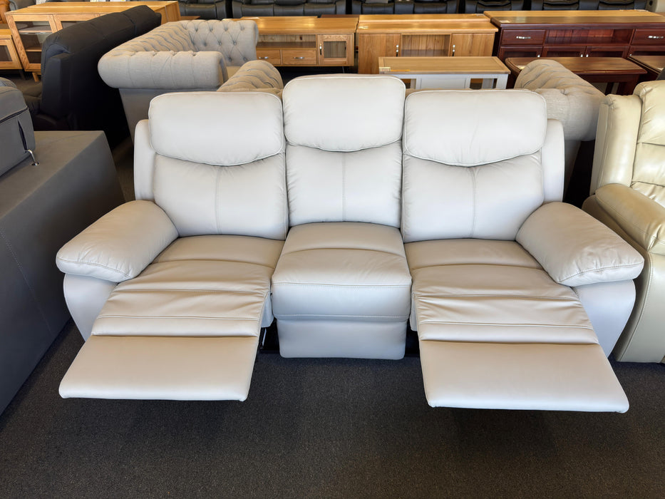 Warwick 3 Seater Leather Manual Recliner Sofa