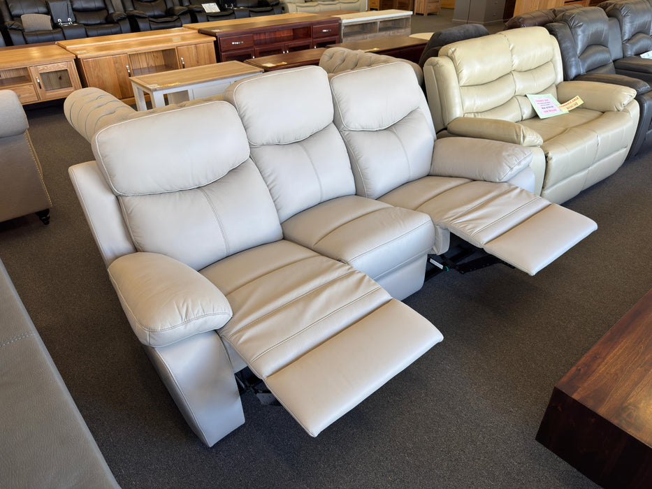 Warwick 3 Seater Leather Manual Recliner Sofa