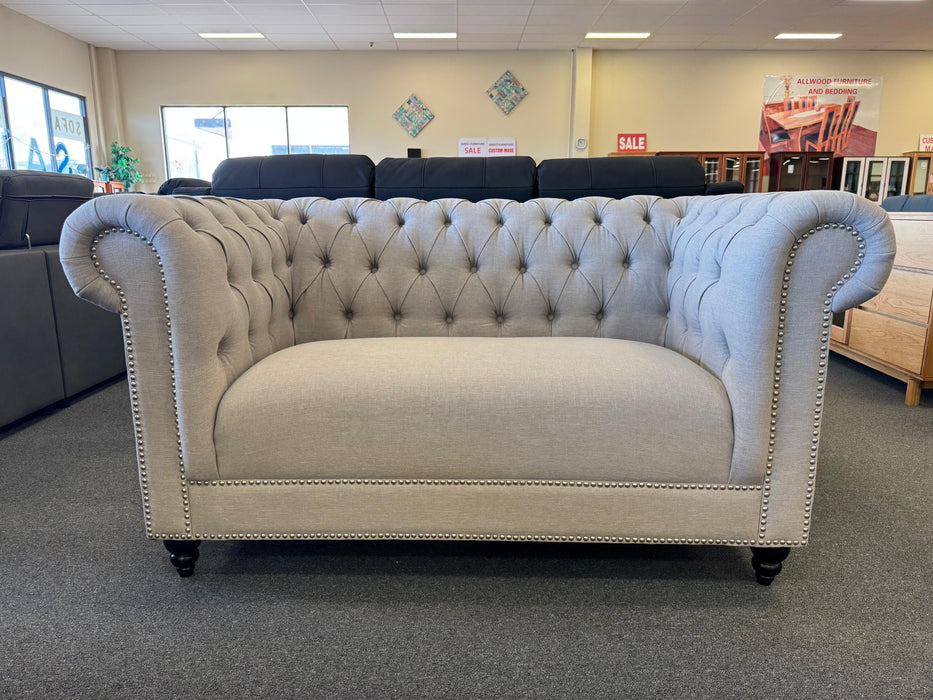 Royal 2 Seater Chesterfield Fabric Sofa