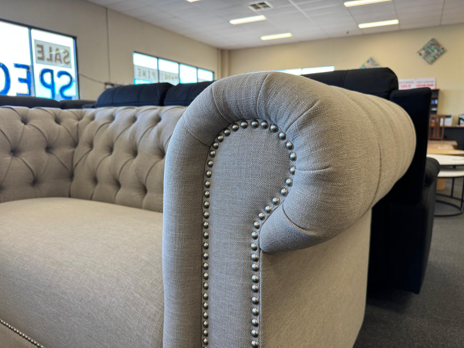 Royal 2 Seater Chesterfield Fabric Sofa