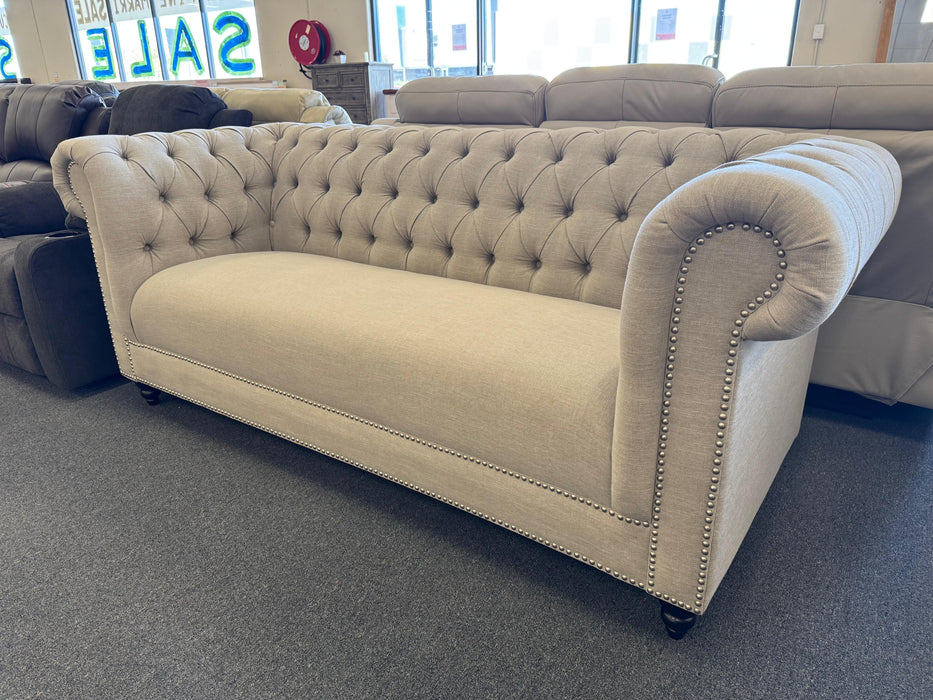 Royal 3 Seater Chesterfield Fabric Sofa