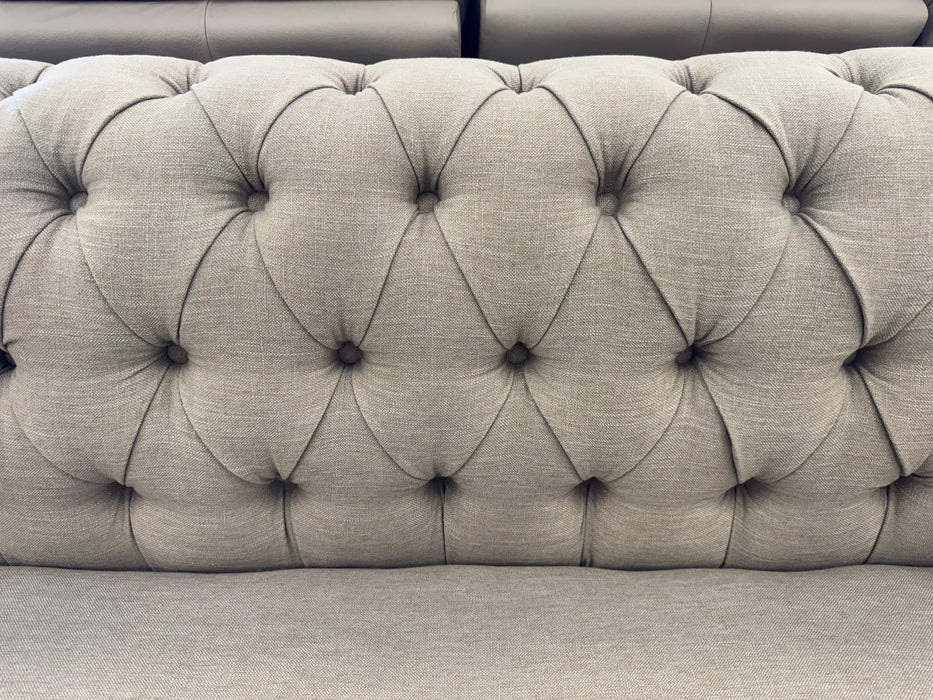 Royal 3 Seater Chesterfield Fabric Sofa