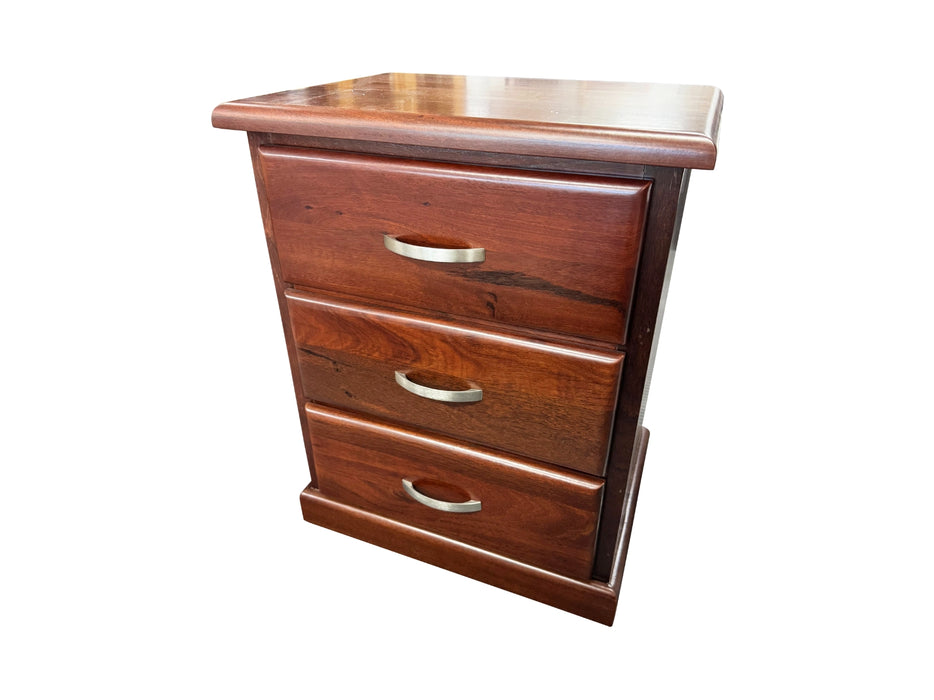 Jarrah Donnelly 3 Drw Bedside Table