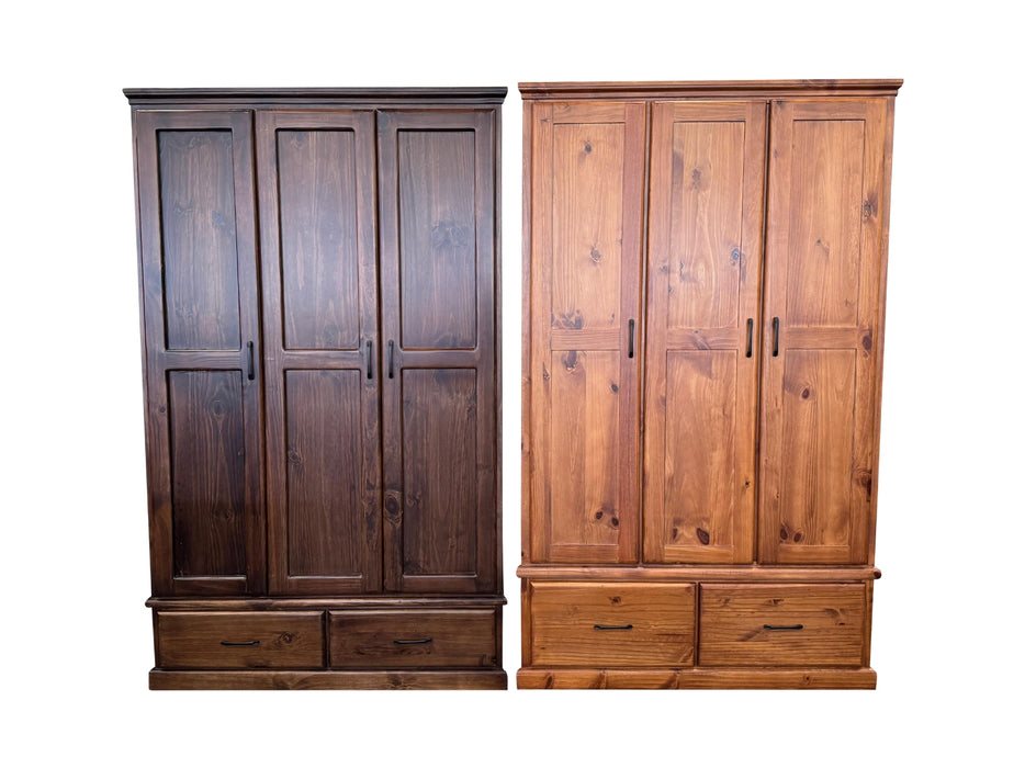 Jason 3Dr/2Drw Wardrobe (Black Andi Handles)