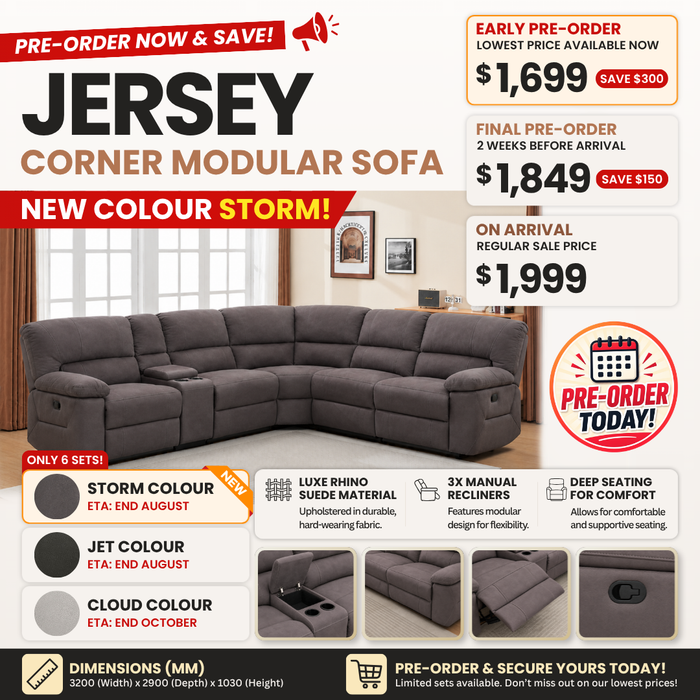 Jersey Corner Modular Sofa