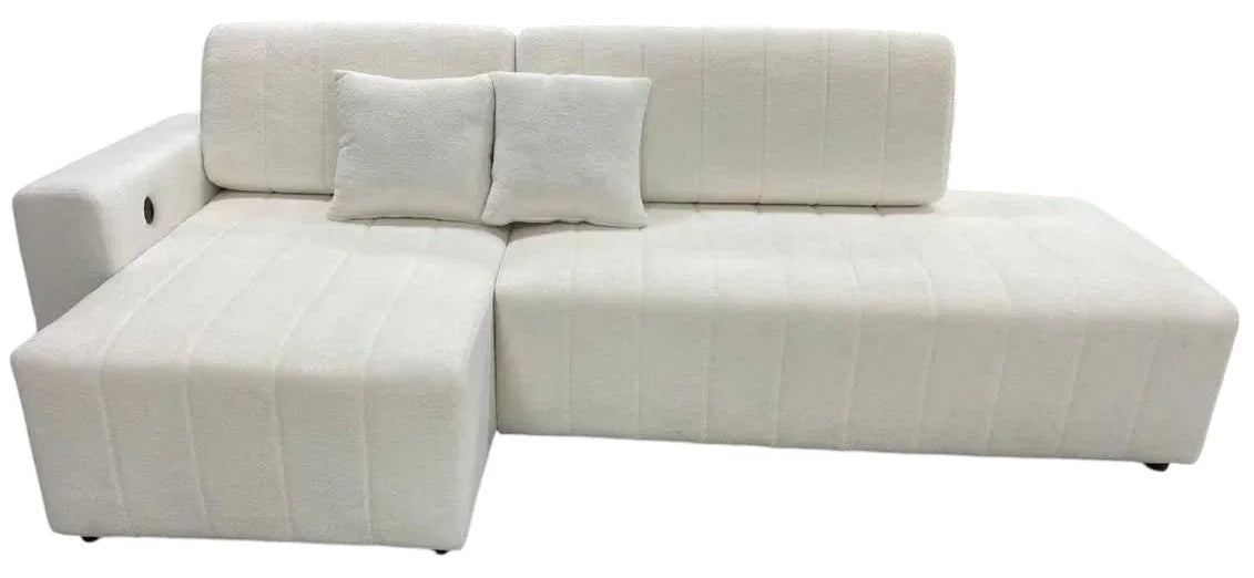 Jessica Fabric Sectional Sofa with Chaise