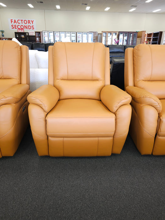 Kenmore Leather Electric Recliner Sofa