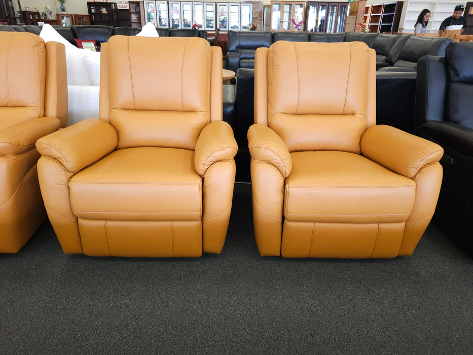 Kenmore Leather Electric Recliner Sofa