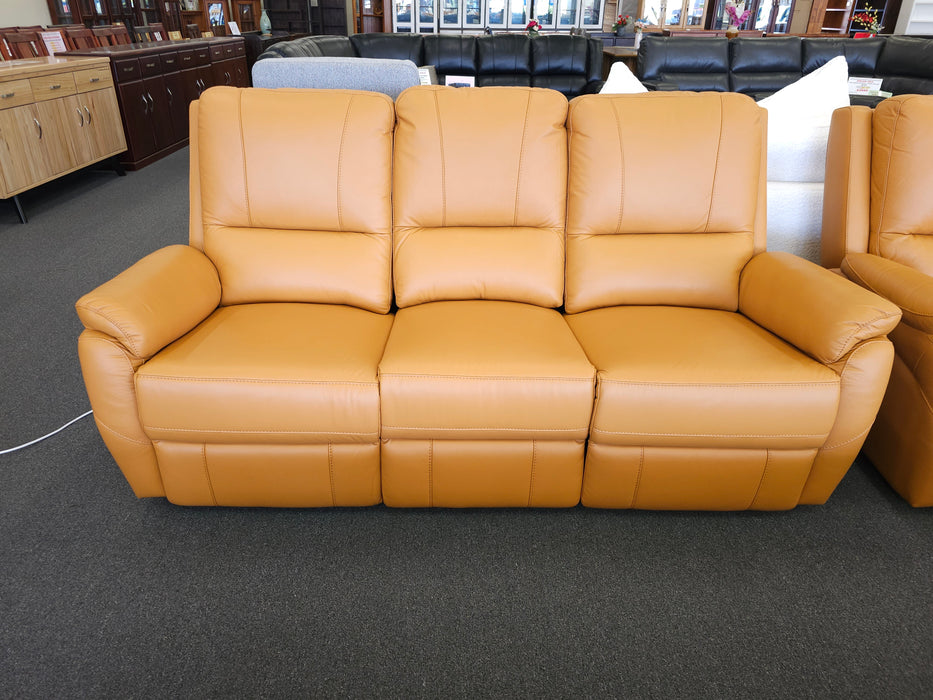 Kenmore Leather Electric Recliner Sofa