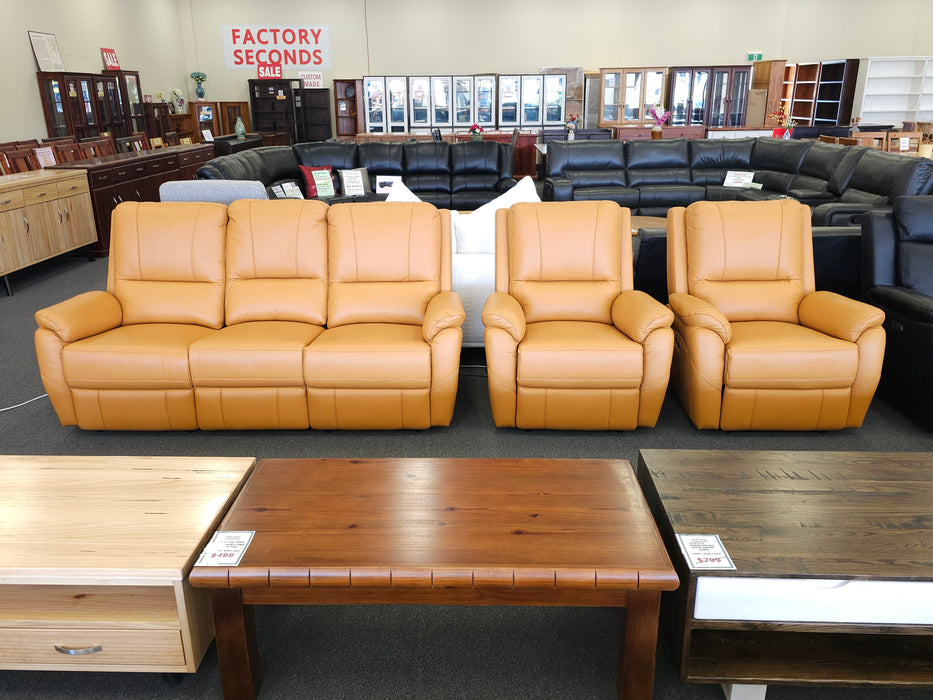 Kenmore Leather Electric Recliner Sofa