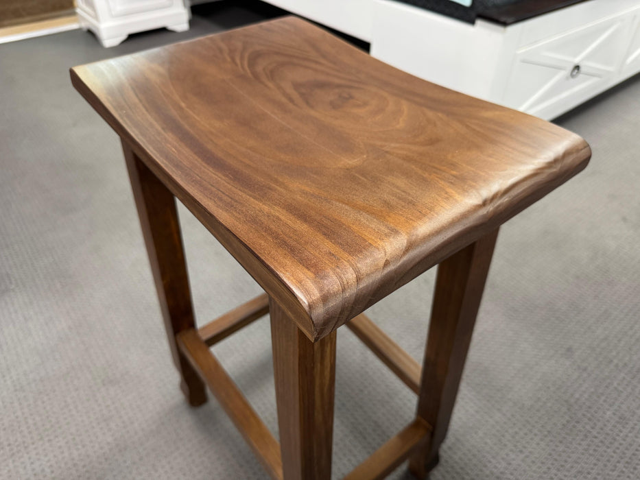 Kurt Bar Stool with Curved Timber Seat