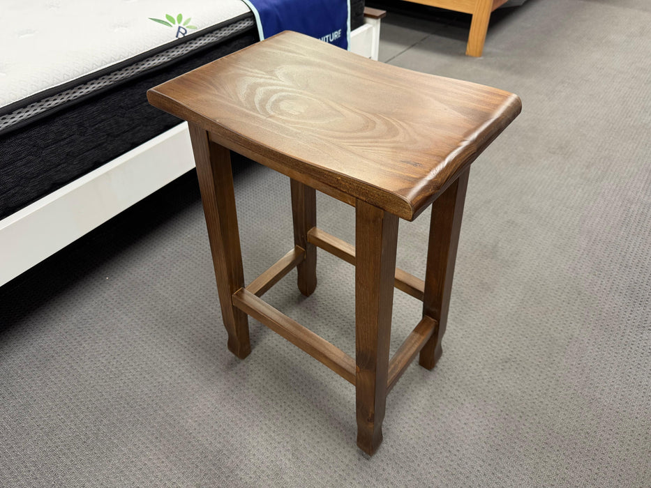 Kurt Bar Stool with Curved Timber Seat