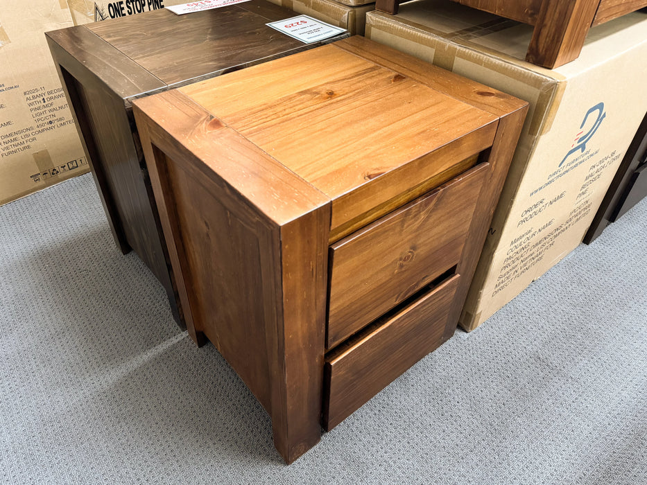 Malaga 2 Drw Bedside Table