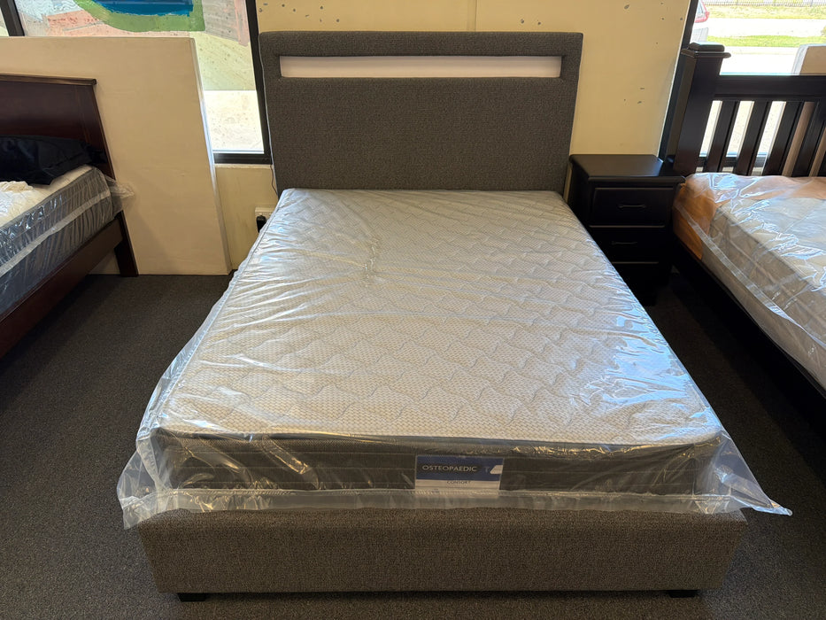 Lumi Fabric Bed with LED & USB Port