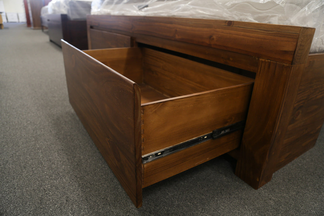 Malaga King Bed With 2 Storage Drawers