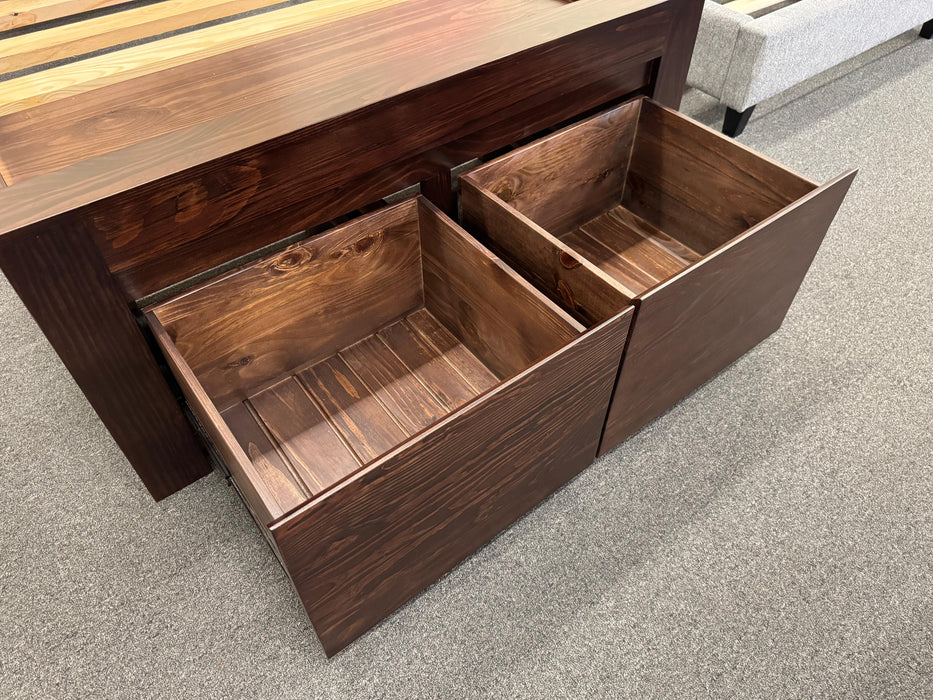 Malaga King Single Bed with 2 Bedend Drawers