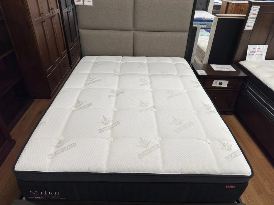 SlumberSpring Milan 7 Zone Mattress with Cool Gel Memory Foam + Latex (Soft/Medium/Firm)