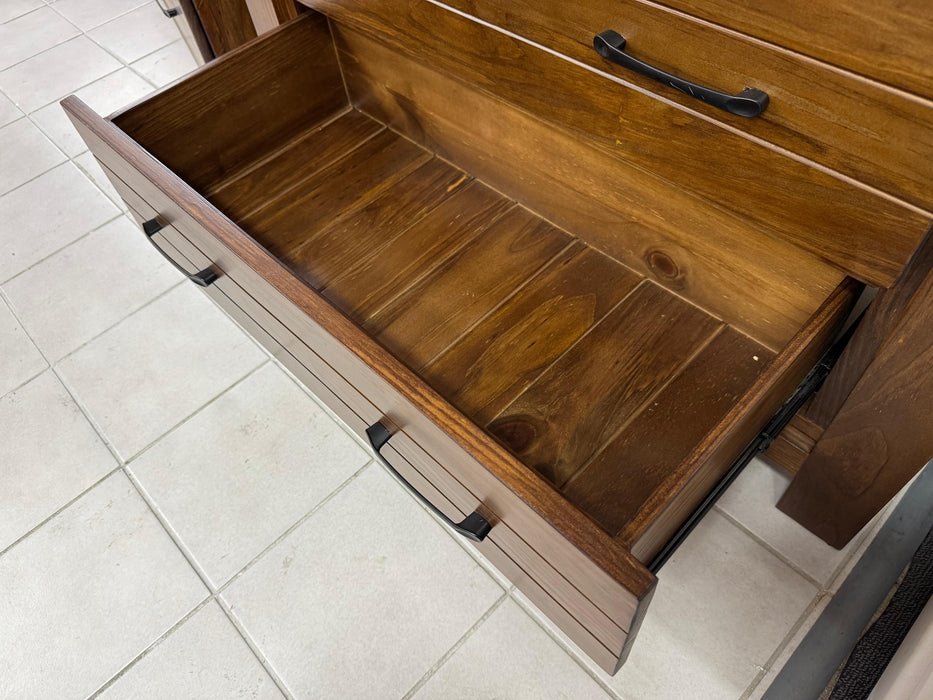 Moon 2Dr/2Drw Display Cabinet (Pine)