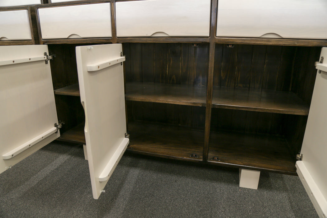 Parkland Ash 3Dr/3Drw Dresser (Top+Bottom)