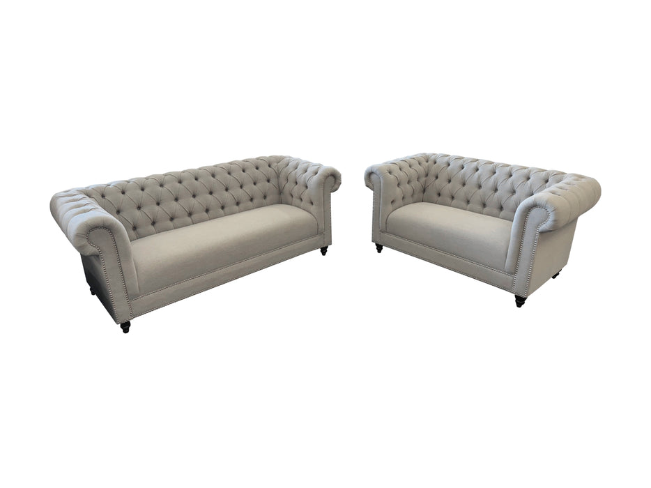 Royal Chesterfield Fabric Sofa
