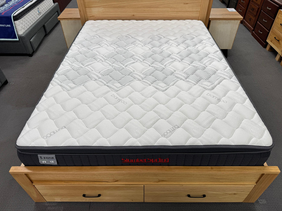SlumberSpring Serenity 3 Zone Mattress with Foam Encasement (Medium Firm)