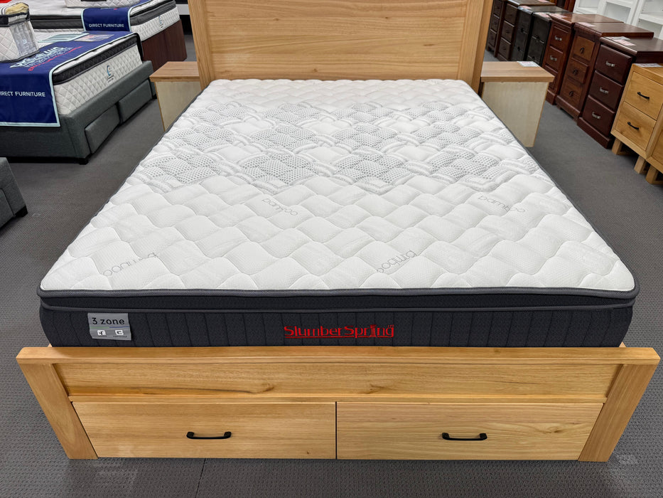SlumberSpring Serenity 3 Zone Mattress with Foam Encasement (Medium Firm)