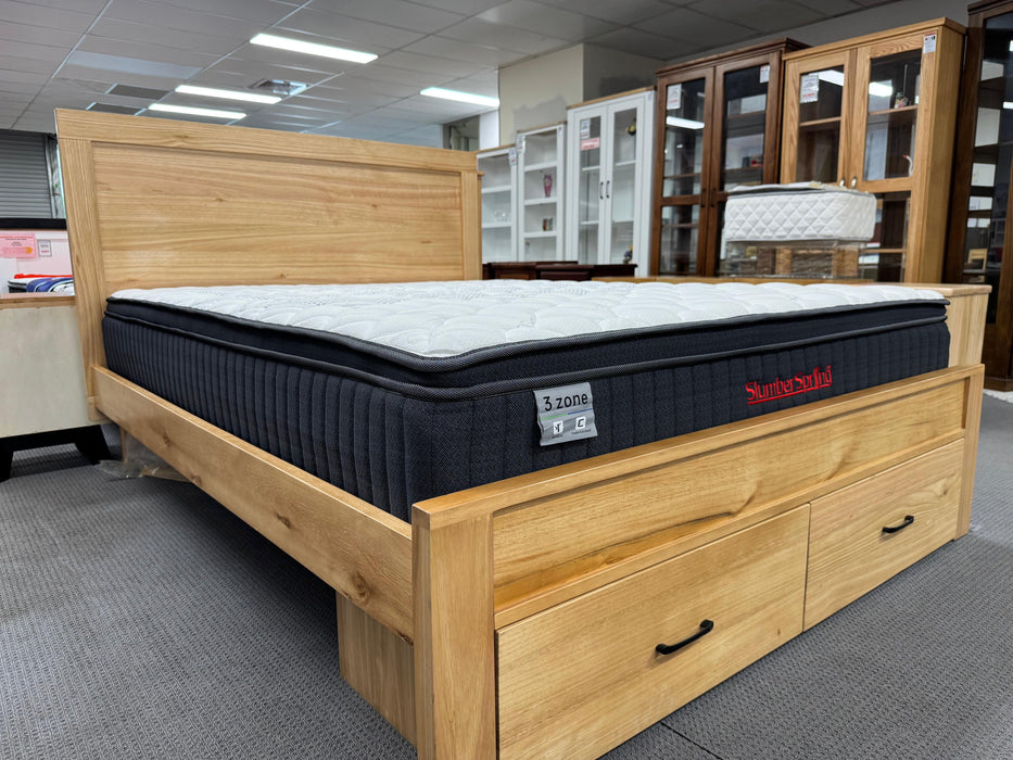 SlumberSpring Serenity 3 Zone Mattress with Foam Encasement (Medium Firm)