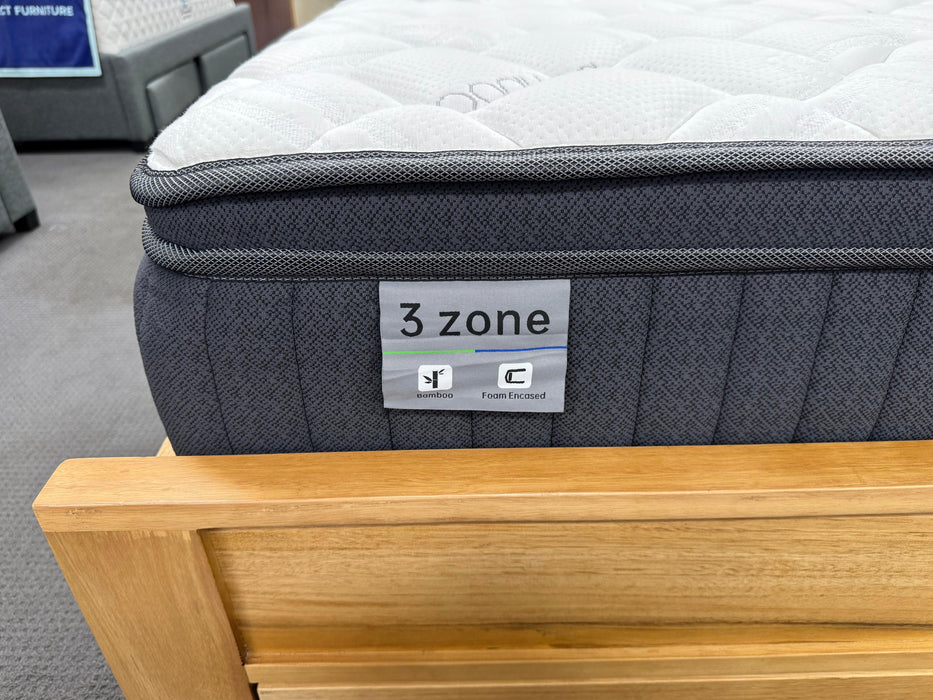 SlumberSpring Serenity 3 Zone Mattress with Foam Encasement (Medium Firm)