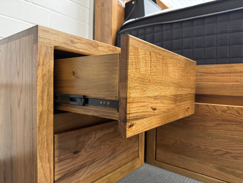 Sorrento 2 Drw Bedside Table
