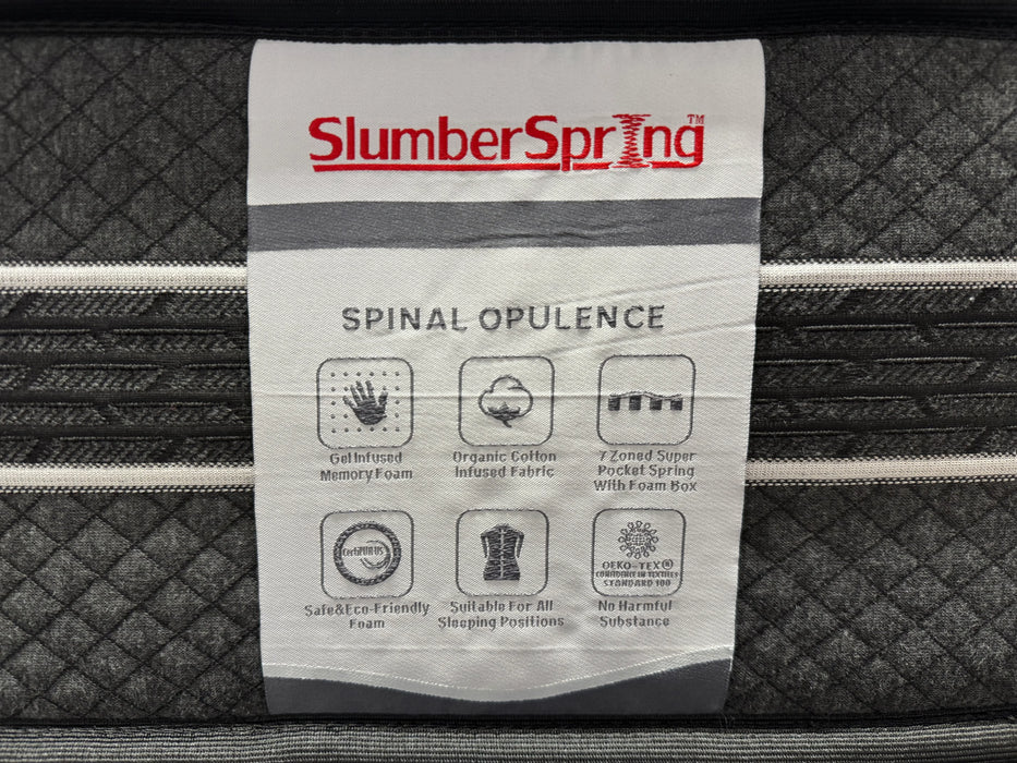 SlumberSpring Spinal Opulence 7 Zone Mattress with Cool Gel Memory Foam (Soft/Medium/Firm)