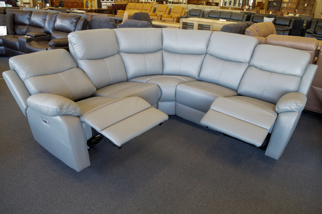 Sussan Electric Leather Corner Modular Sofa