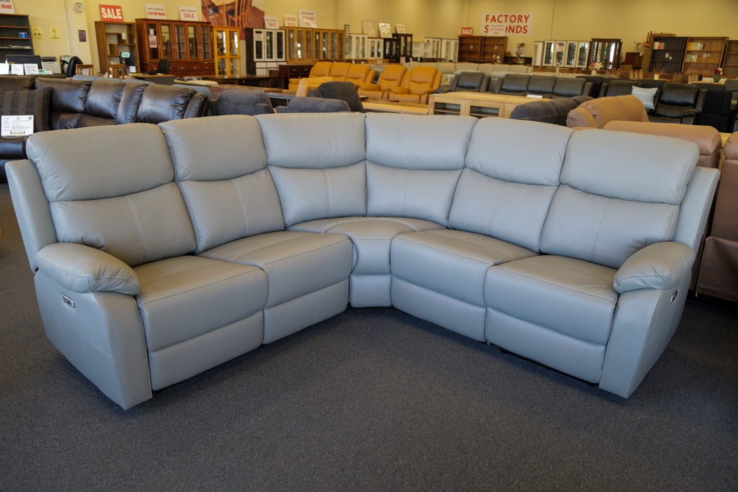 Sussan Electric Leather Corner Modular Sofa
