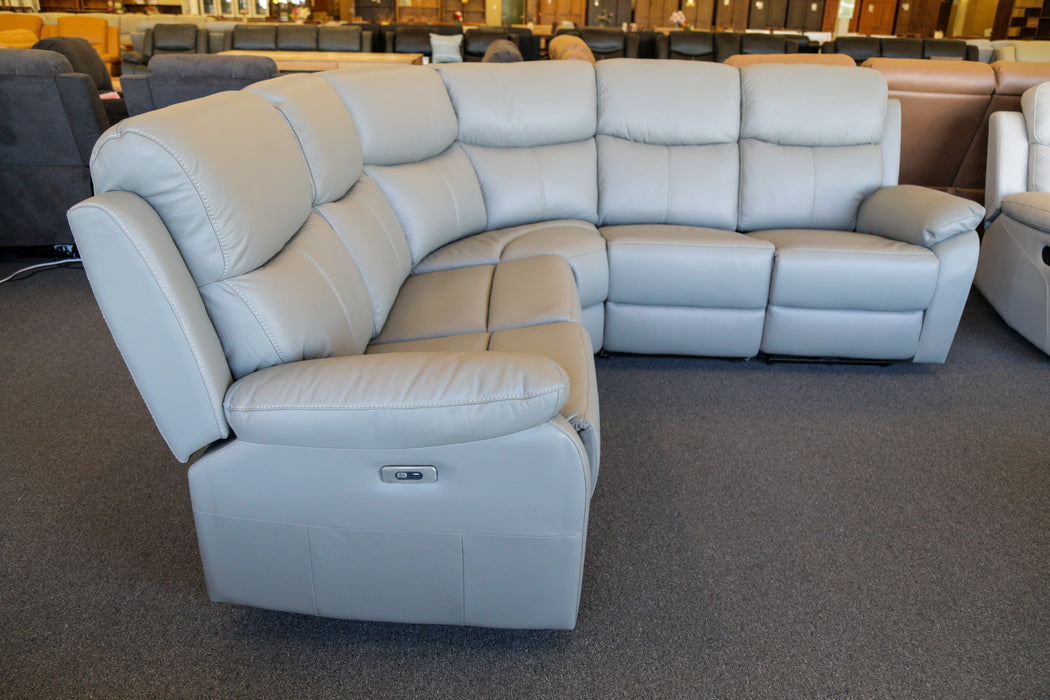 Sussan Electric Leather Corner Modular Sofa